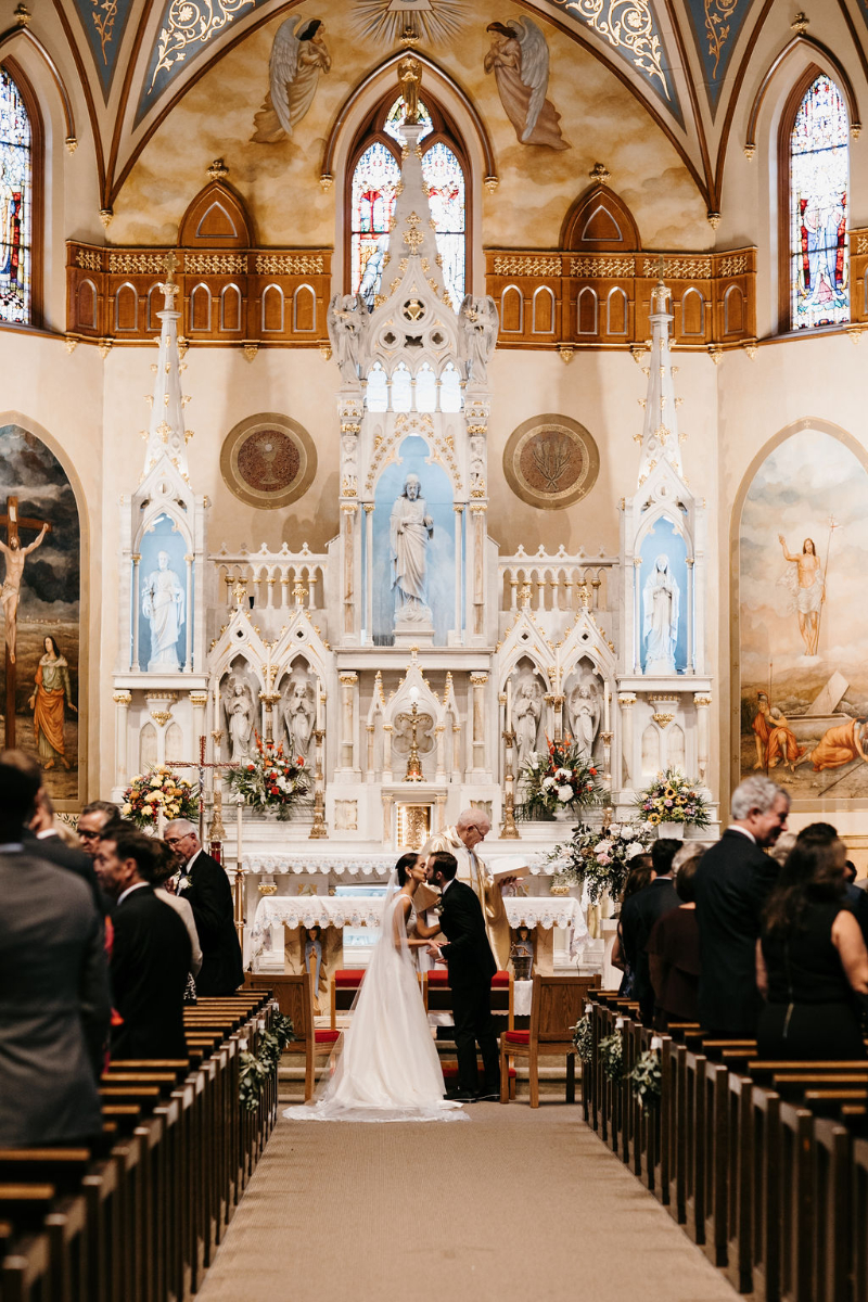 church wedding ceremony in Connecticut