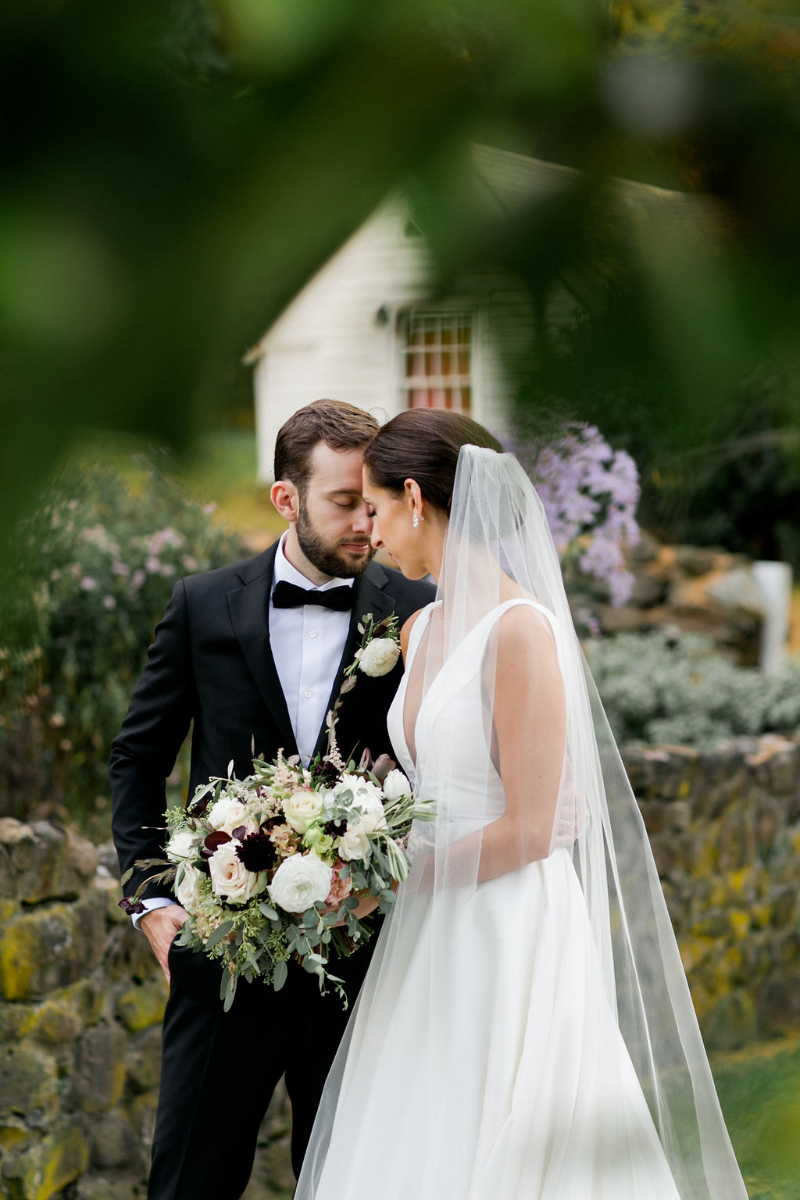 Wedding at Hill-Stead Museum, bride and groom photos